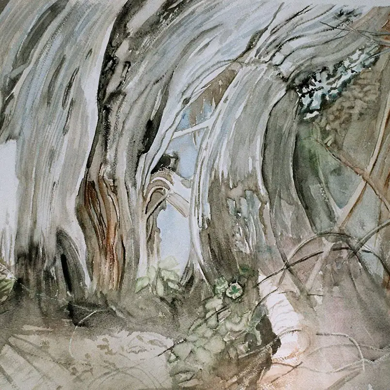 Baumwelten :: Größe 35cm x 47cm :: Aquarell