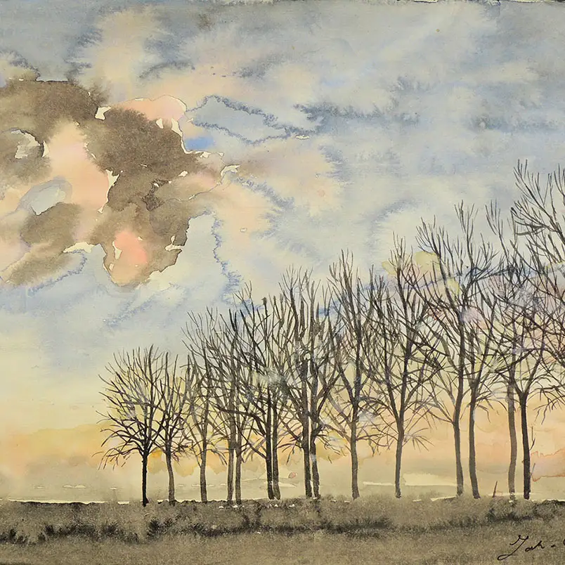 November :: Größe 30cm x 39cm :: Tusche auf Japanpapier