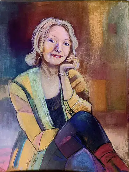 Jeanette :: Größe 65cm x 50cm :: Pastell